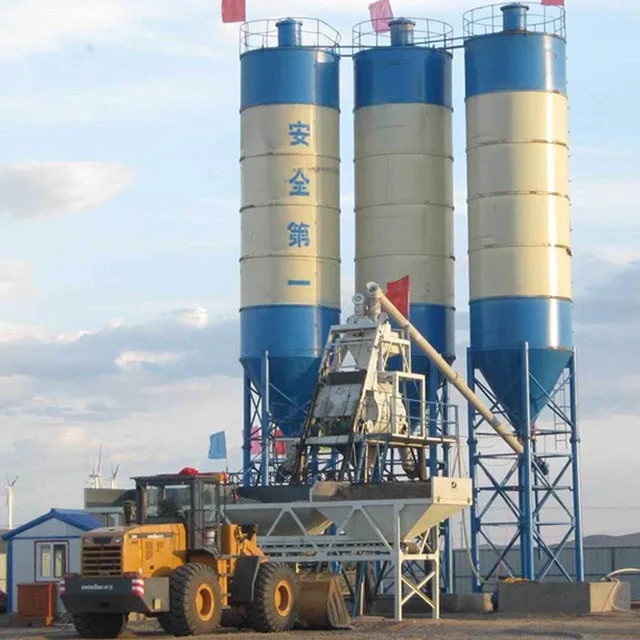 HZS75 Cement and Aggregate Mixing equipment concrete batching plant price