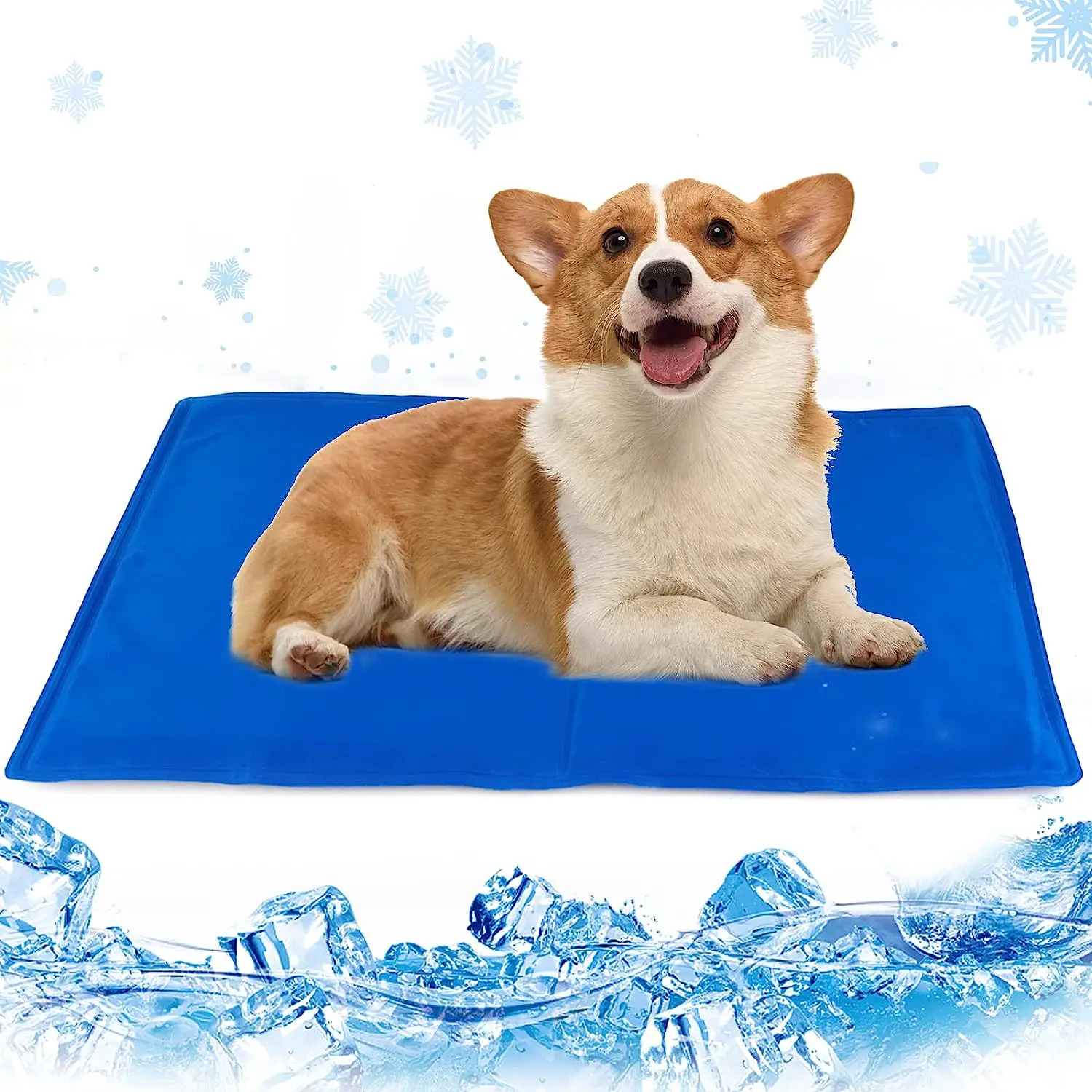 High Quality Reusable Foldable Non Toxic Comfort Foldable Self Gel Dog Cooling Mat Pet Ice Cool Pad