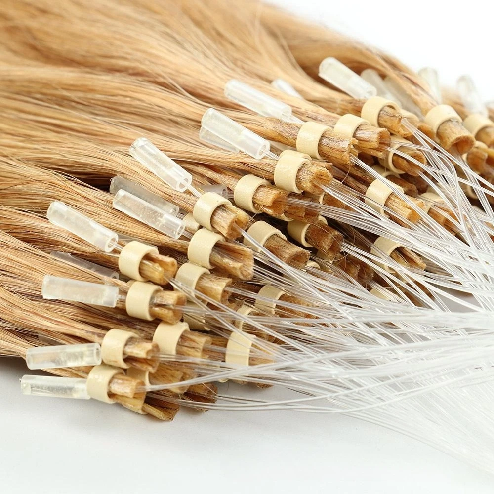 Factory Direct Selling Beauty Products For Women Human Hair Extensions (light color) Micro Link Human Hair Extensions