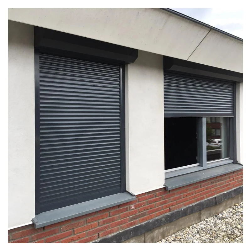 Popular Rolling Shutters Sound And Heat Insulation Roller Windows Modern Aluminium Roll Up Doors And Windows