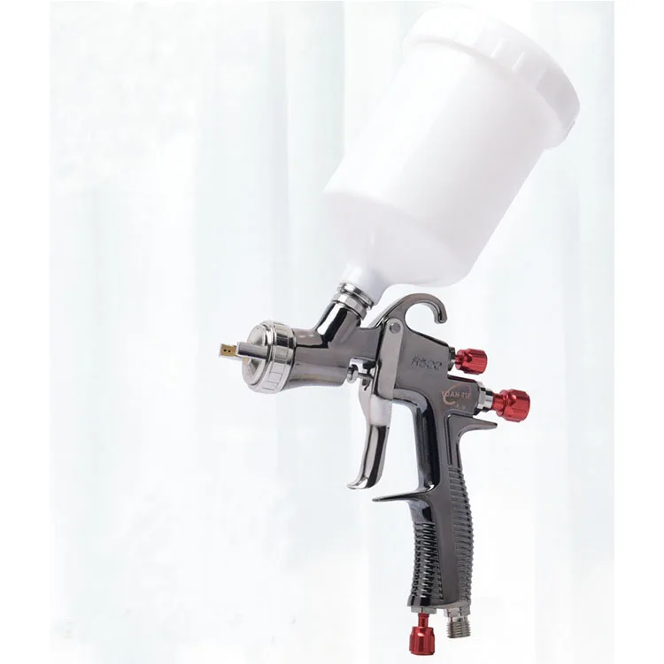 Top Quality R500 1.3mm 1.7mm 2.0mm Nozzle 600cc Cup LVLP Air Spray Gun Car Gravity Airbrush Painting Gun