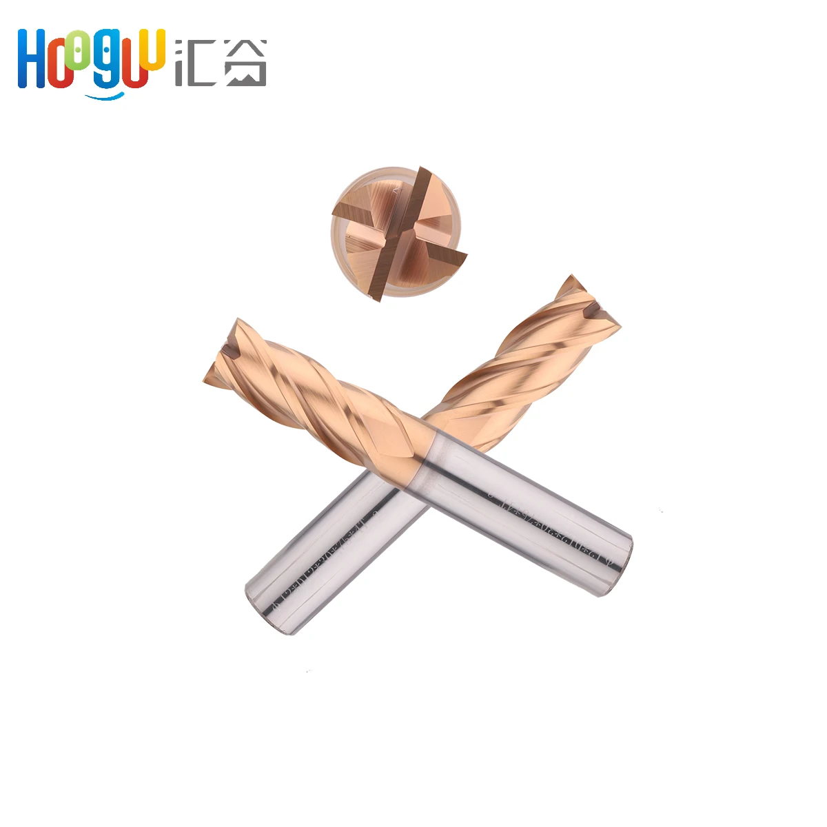 End mill High precision 4Flute HRC55 with 50mm Tungsten Steel Milling Cutting Tool For CNC Mache Coating Flat end mills