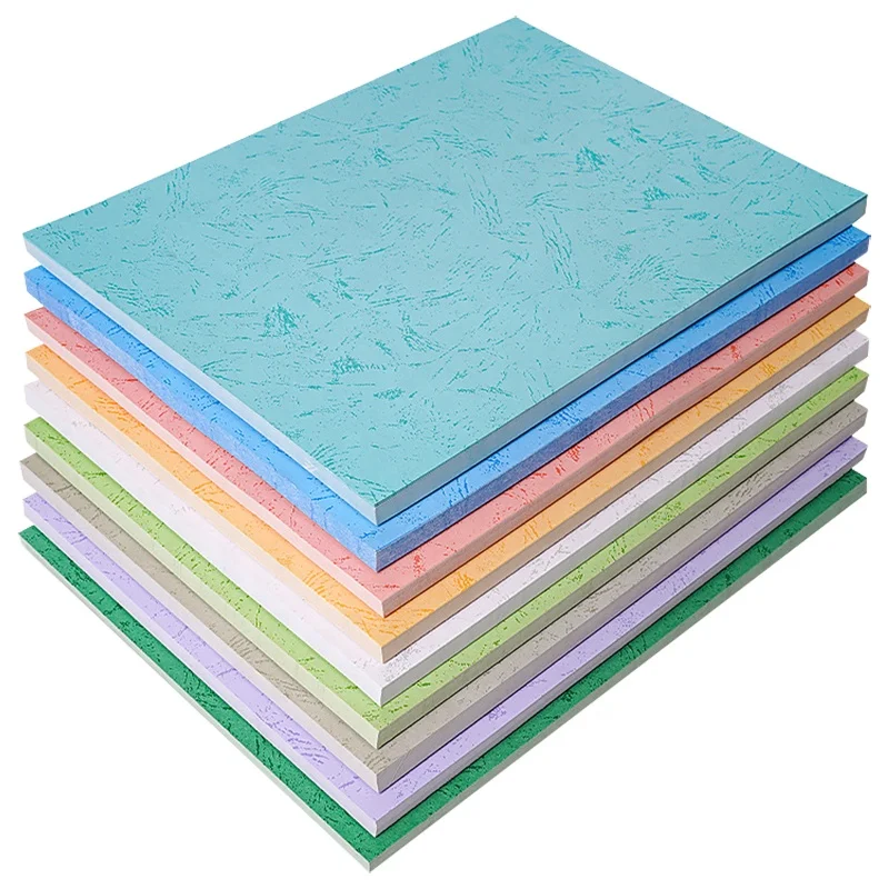 Накладки для переплета и спинки 5 видов цветов под заказ кожаная зернистая бумага размера A4 A3