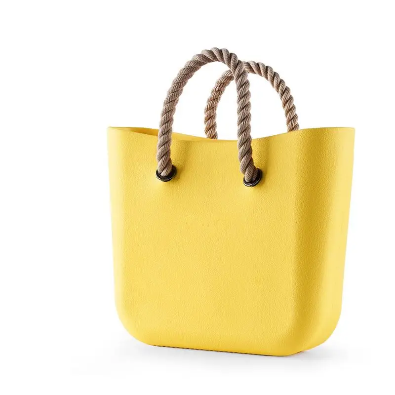 Womens Handbag EVA bag with Detachable Faux Leather Handle Women Light weight Tote O Bag