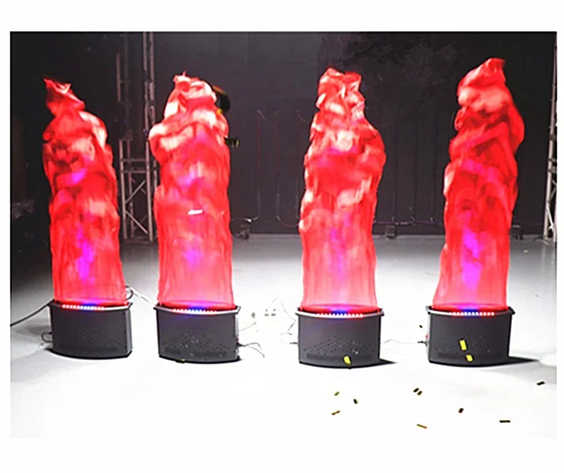 Factory LED Electronic Brazier Fake Silk Fire Blower Flame Machine Festival Decoration Wholesale Fake Realistic Fire Machine