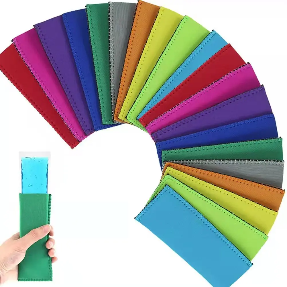 Factory wholesale Neoprene Kids Adults Wrapped Popsicle cover SBR  Ice Pop Popsicle Sleeves Bag