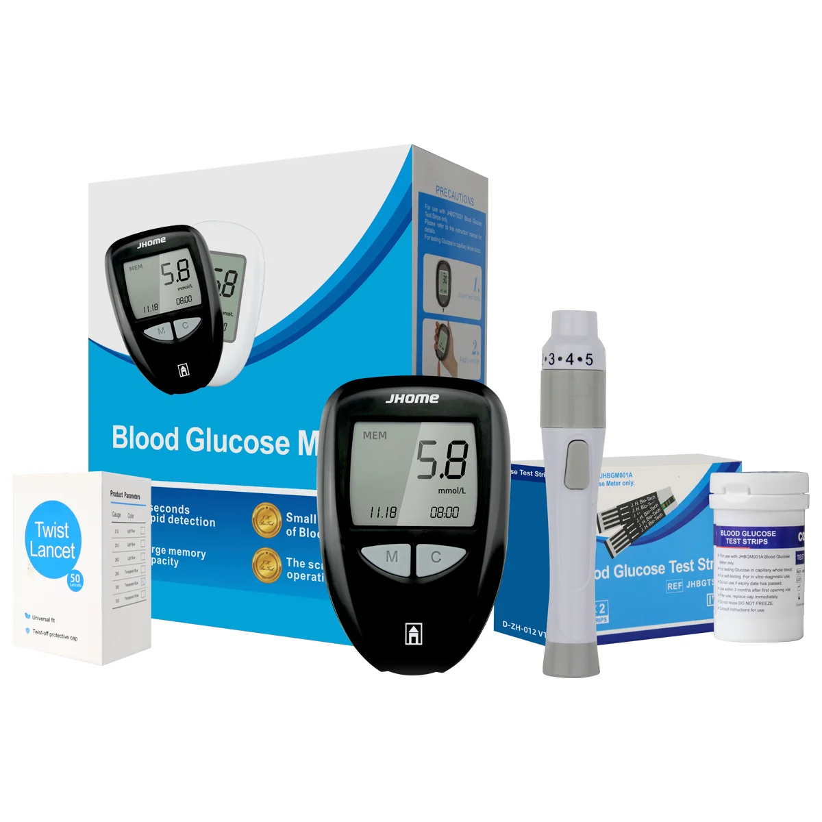 High Quality Diabetic Test Strip Chek Active 50s Quick Check Blood Glucose Test Strips