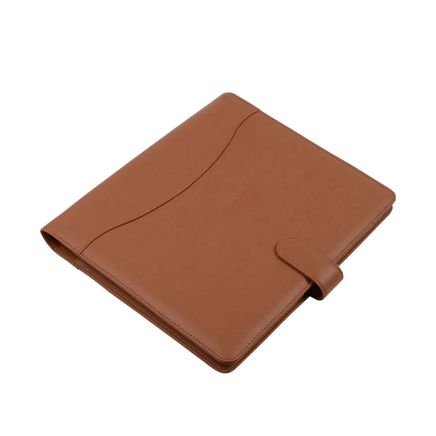 custom 3 hole ring binder loose leaf  file folder A4  leather