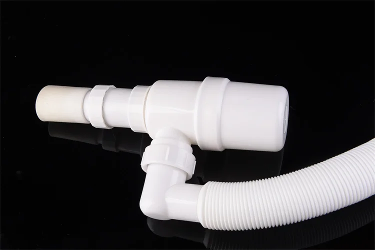 Siphon Deodorant Pvc Plastic Bathroom Washbasin Flexible Drain Pipe Sink Hose Waste Pipe