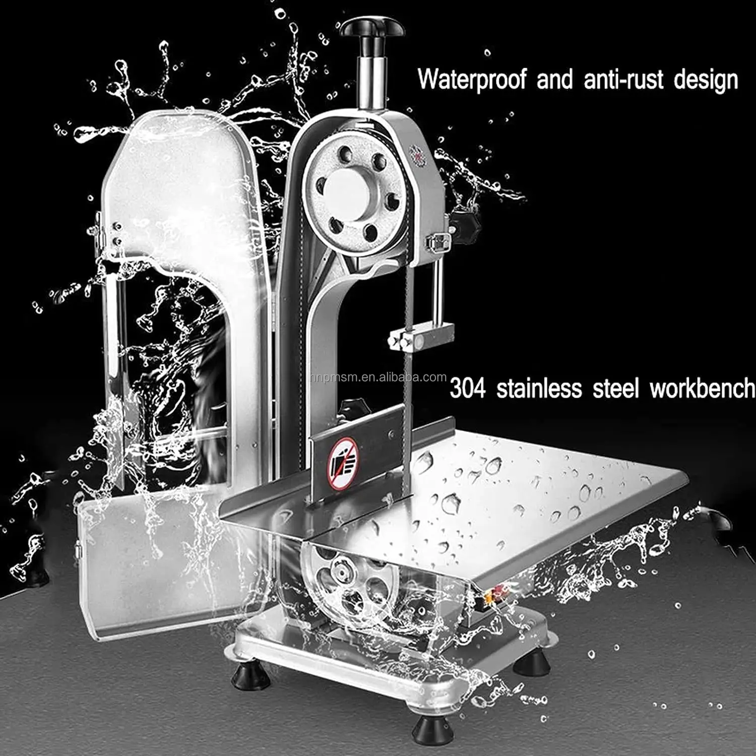 Bone and Meat Cutting Machine Butcher Electric Bone Saw Meat Band Saw Blade Industrial Meat Cutter and Frozen Food Slicing Tool