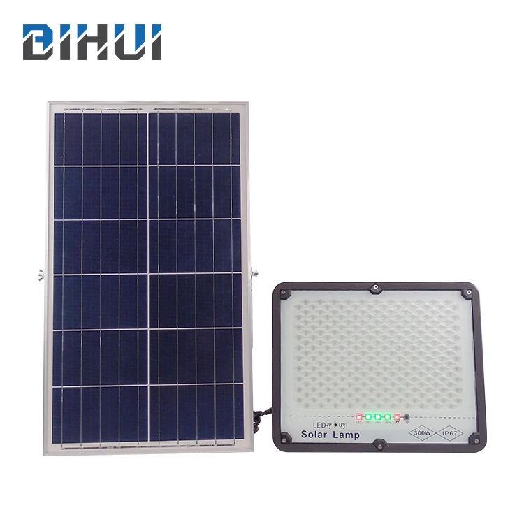 Теплый Белый Пульт дистанционного управления Водонепроницаемый Ip67 наружный 50 100 200 300 Вт светодиодный солнечный панельный прожектор