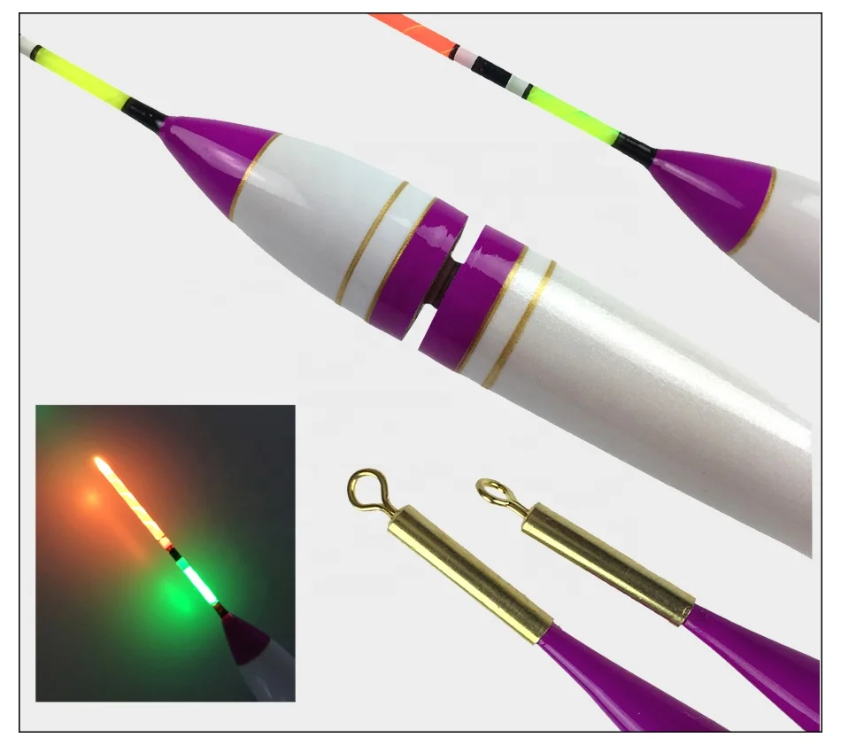 
1Pcs 1 to 3 LED Fishing Floats 4g to 11g Balsa Wood Lighting Electronic Fishing Float Rock Saltwater Sea Luminous Fishing Bobber 