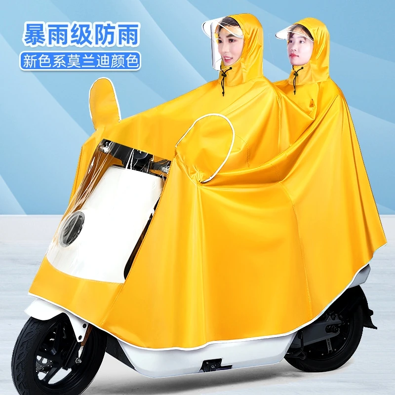 Raincoat bike long whole body storm prevention motorcycle battery car single increase thick poncho wholesale