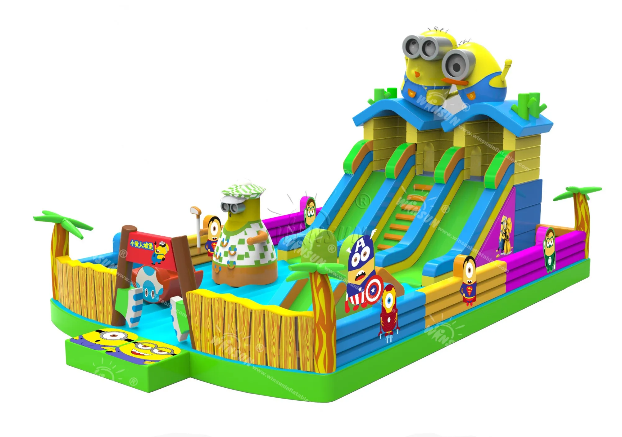 Rental business resort  Commercial playground theme park fun city land park  amusement park School corporate event