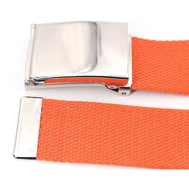 Men Women Casual Fashion Luxury Couples Customized Logo Metal Buckle Tactical Designer Belt Jeans Cotton Multicolor Fashion Belt