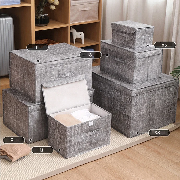 Supply House Non Woven Fabric Toy Cloth Storage Box Drawer Wardrobe Clothes Organizer Home Foldable Storage Boxes Organizer