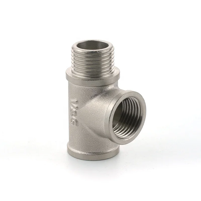 1/2' inch Hot selling design threaded joint tap water pipe fitting 1/2in brass tee fitting