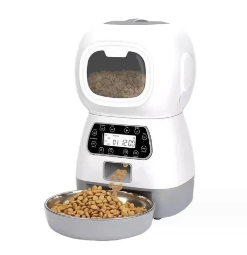 3.5L Automatic Dog Feeder Smart Food Dispenser Wifi Cats Dogs Timer Stainless Steel Bowl Auto Dog Cat Pet Bowls Feeders