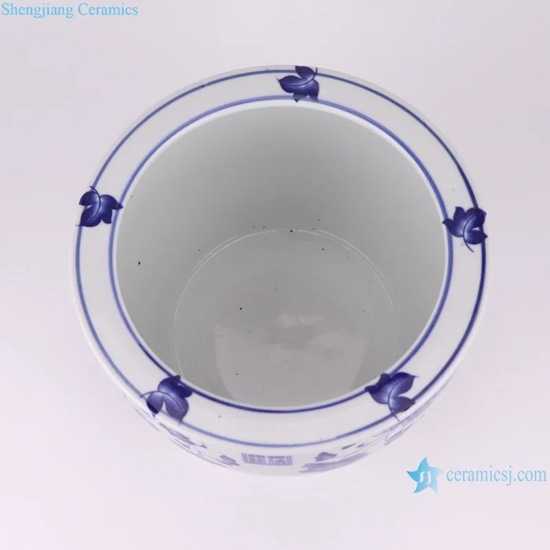 RZUG18-19-20-21-L-M-S Cheap Price Blue and White Medium Size Porcelain Flower Pot