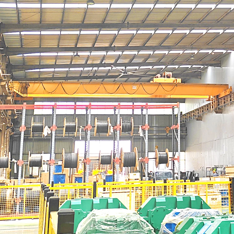 Workshop Heavy Duty Eot Crane Travelling Double Beam Electric Hoist Overhead Crane 30ton 25ton