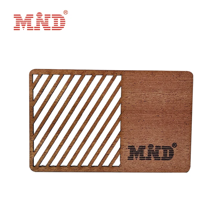 Wholesale factory hot sale laser engraved wood business cards