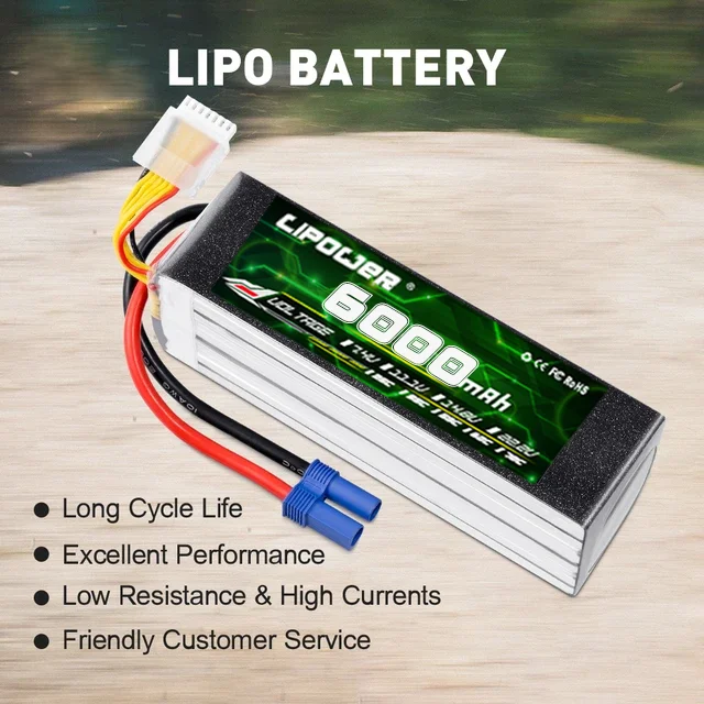 Factory Wholesale 3S 11.1v 6000mah RC Lipo Battery RC Quadcopter Drone FPV UAV Lipo Drone Battery for electrical vehicles car