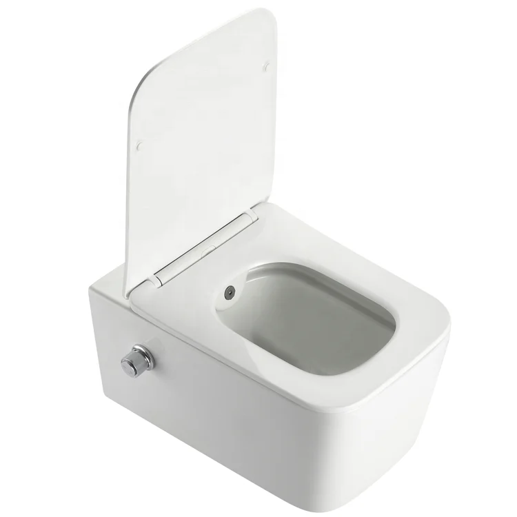 New design European CE standard wall hung toilet with bidet wall hung bidet toilet