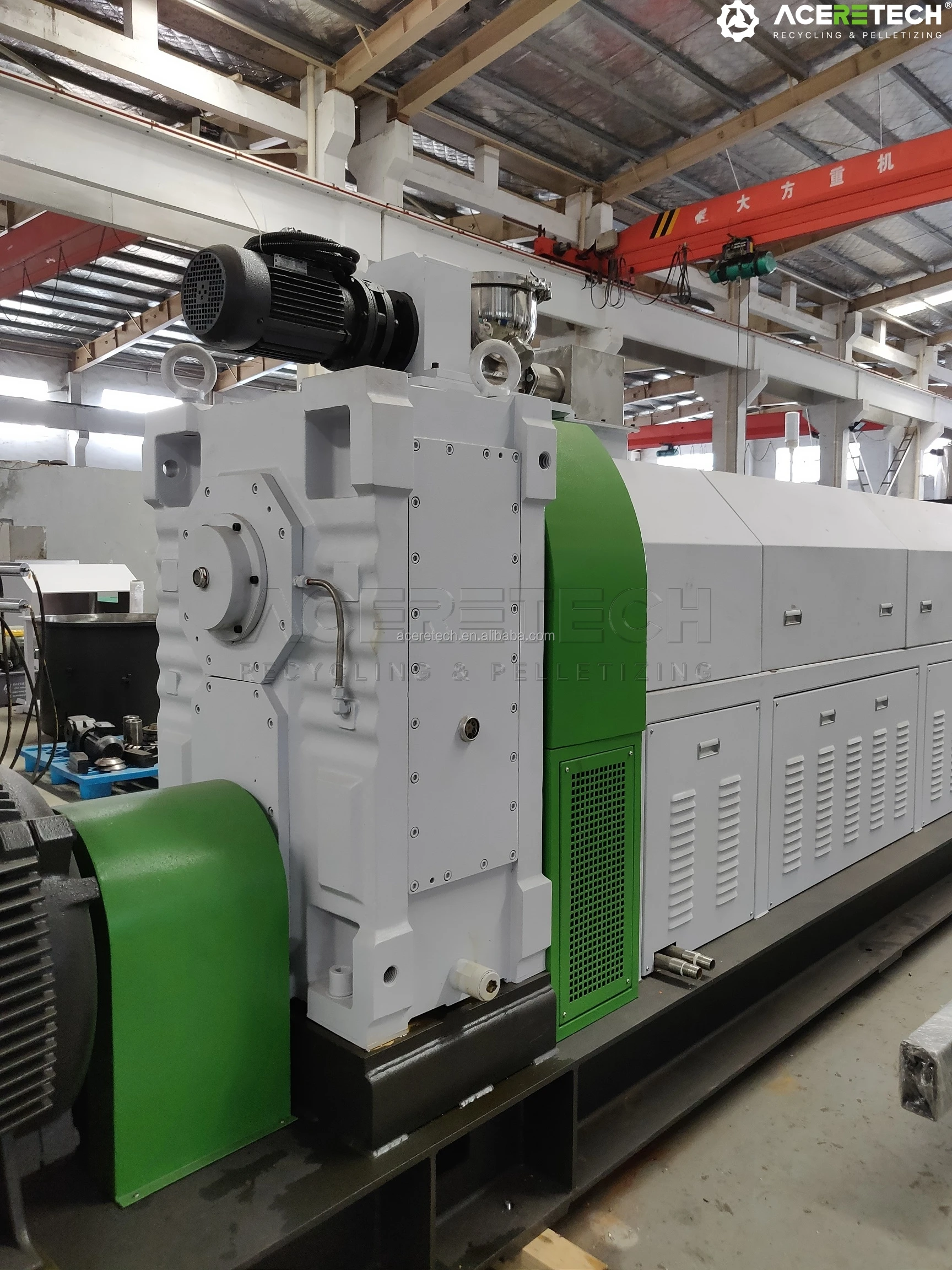 гранулятор для переработки полимерных отходов ПНД труб бутылок канистр ящиков