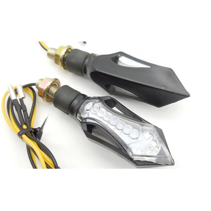 E24 classic motorcycle sequential turn light 10LED Indicators motorcycle Turn Signal lights Motorcycle Mini Indicator blinker