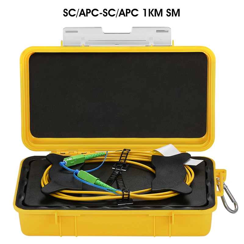 SC/APC-SC/APC 1KM OTDR Dead Zone Eliminator,Fiber Rings ,Fiber Optic OTDR Launch Cable Box 1km Single Mode 1310/1550nm