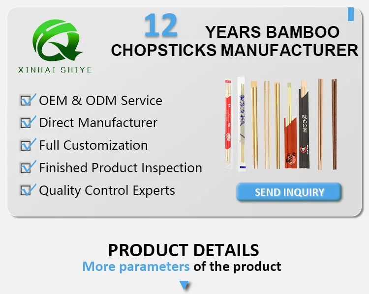 custom noodle bowl korean bamboo chopstick with logo