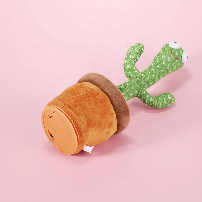 Fashion Gift Funny Baby Interactive Electric Cactus Plush Toy Person Plush Hidden Camera Toys