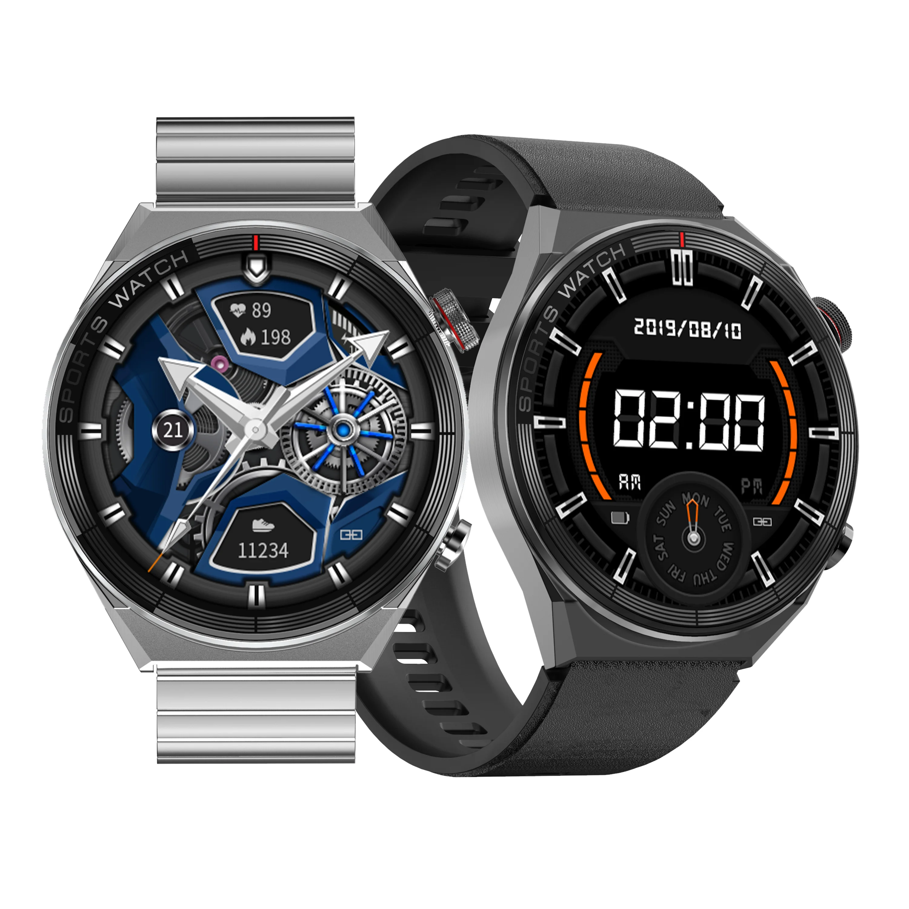 Smart Watch DT3 Mate Wireless Charging AI Voice Assistant With Double Straps Answer Call GPS Smartwatch DT Series Watch