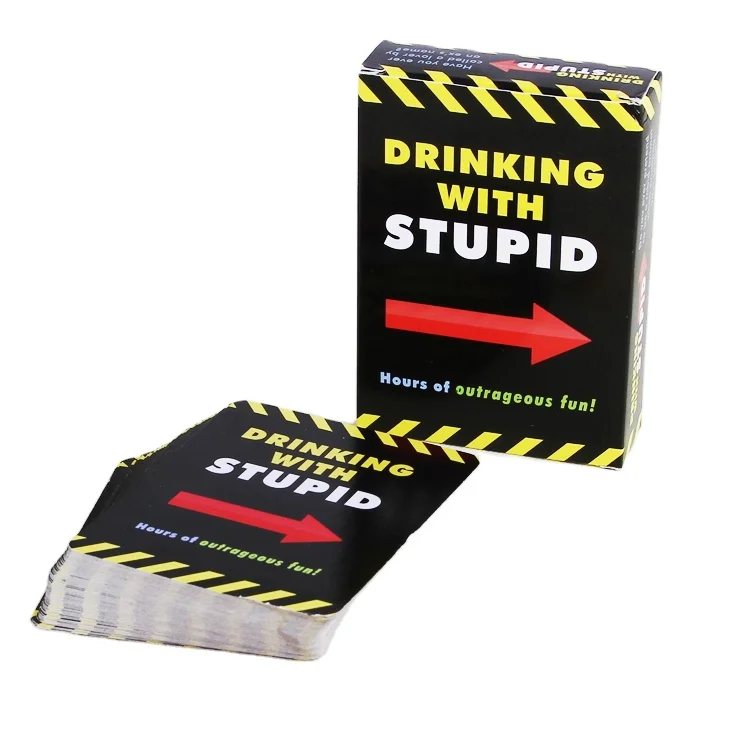 
Hot Selling Board Role Playing Games Drinking Board Game Drunk Stupid Playing Cards Sale Party Game Card table games paper 