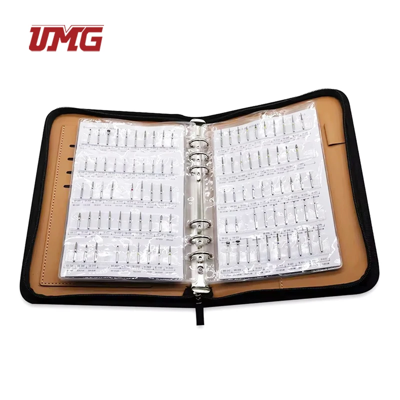 High-Speed Dental Diamond Burs Sample Demonstration Book with Calculator Dental Consumables