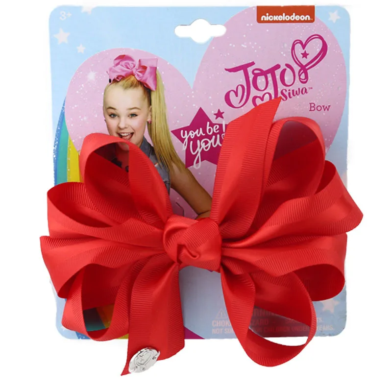 Wholesale High Quality Hsir Clip 5 Inch Beautiful Jojo Siwa Big Bows Hair Accessories Baby Jojo Siwa Hair Bows For Girls Party