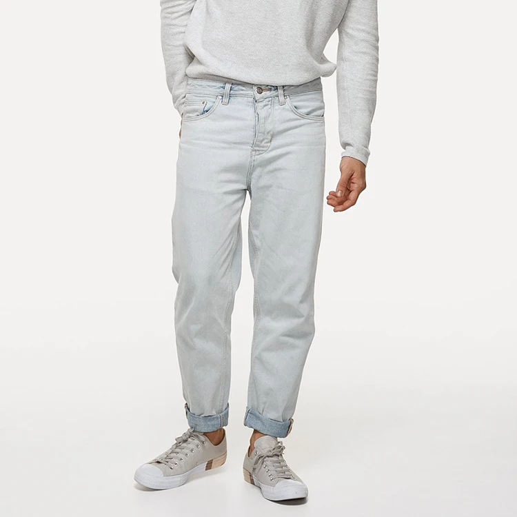 hot sale low waist custom design buy jeans in bulk denim fabric jean pant men pants