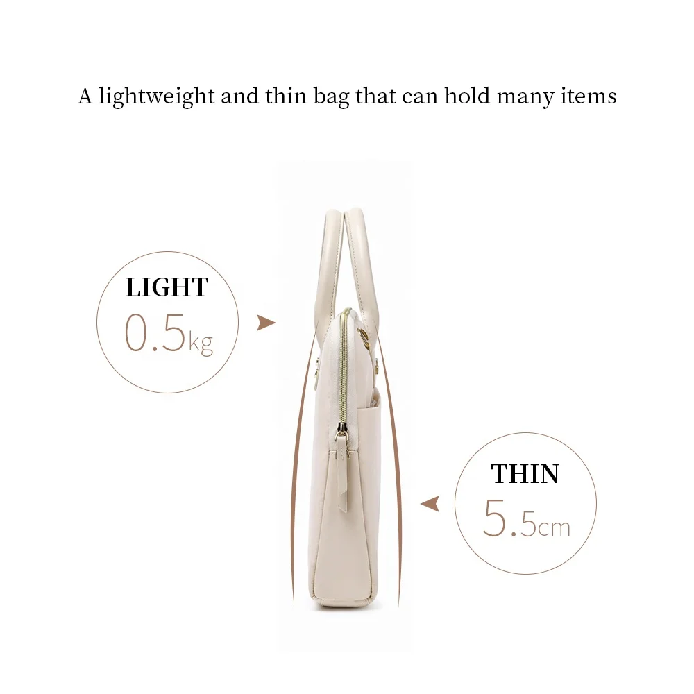 Laptop Bag for Women Custom Size  Laptop Tote Bag Leather Classy Computer Briefcase for Work Waterproof Handbag