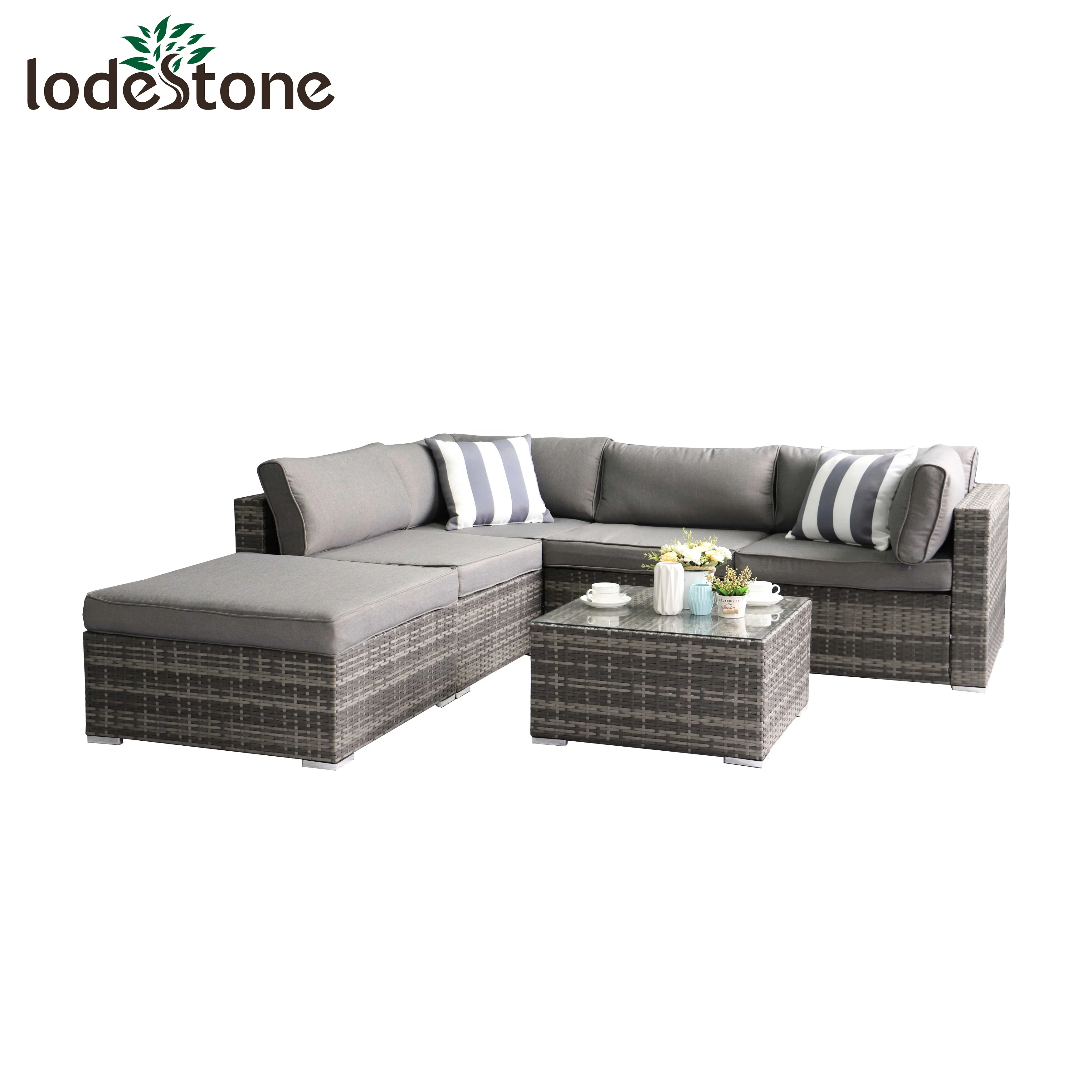 Modern rattan/ wicker Furniture 4pcs outdoor Garden sofa set