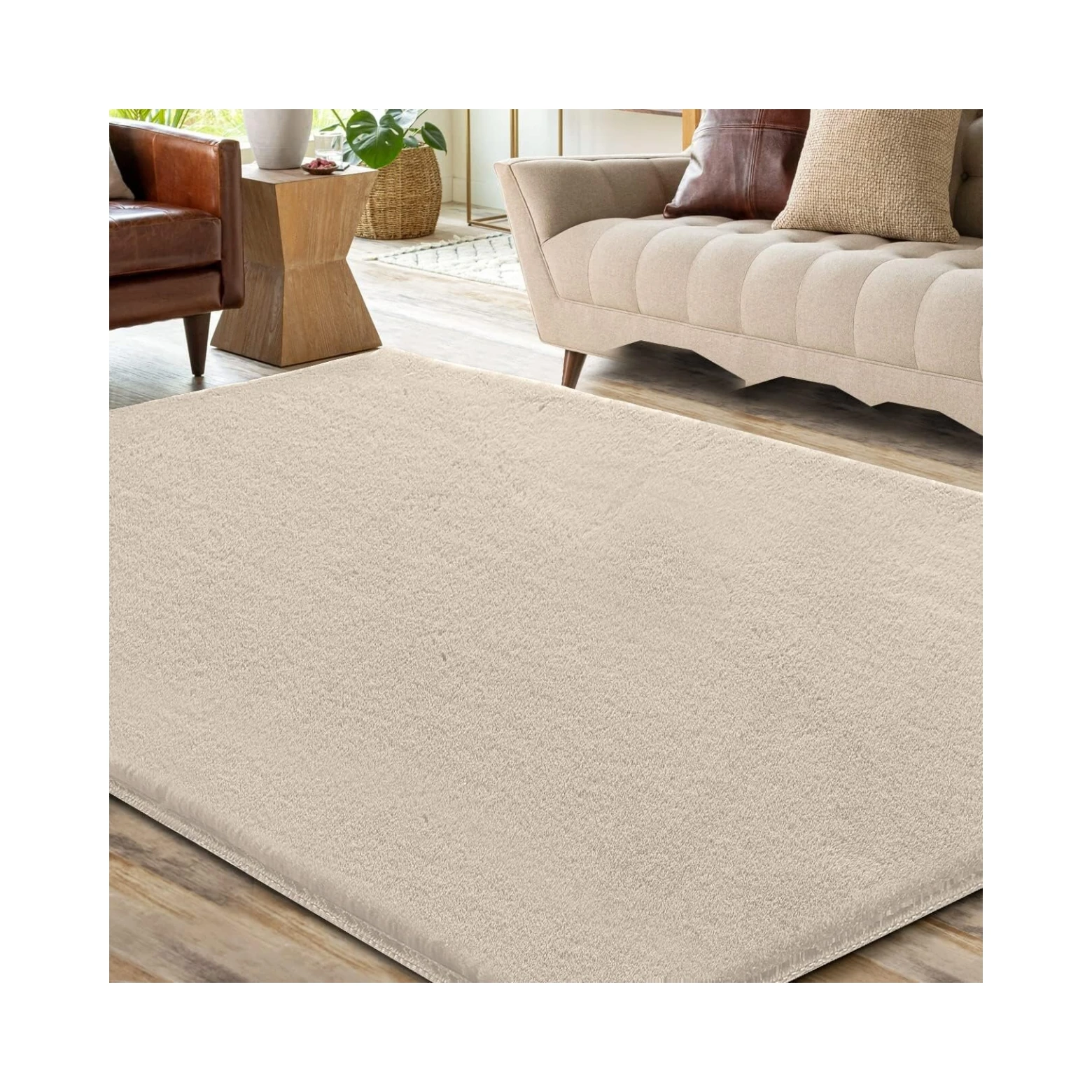 Super Soft Carpet for Living Room High Density Solid Colour Floor Rugs