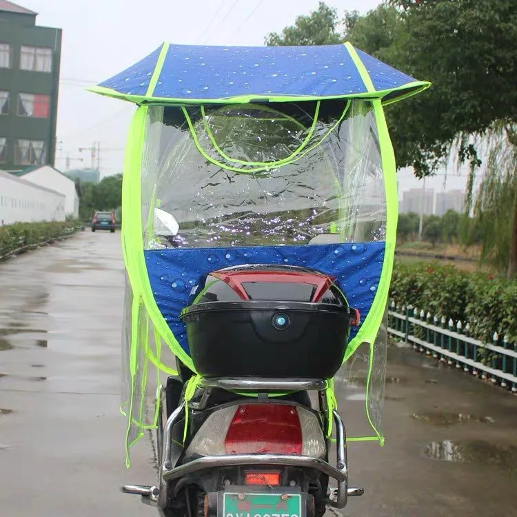 Electric bike umbrella full covered outdoor motorcycle umbrella electric scooter umbrella for rain