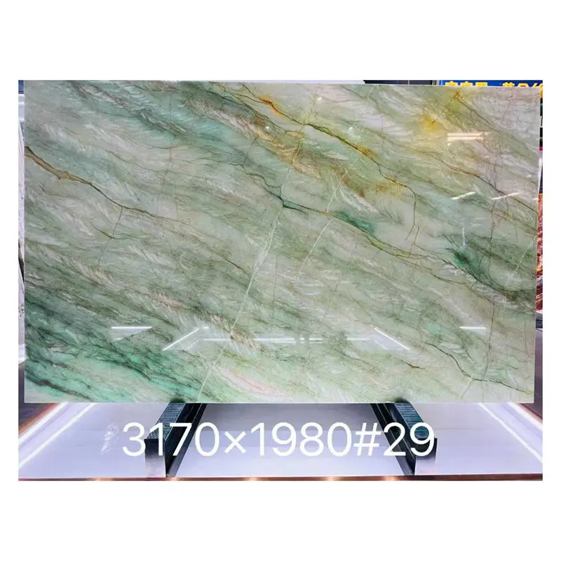 Green Natural Stone Natural Quartzite For Moden Design,Backlight,Wall Cladding Home Decor
