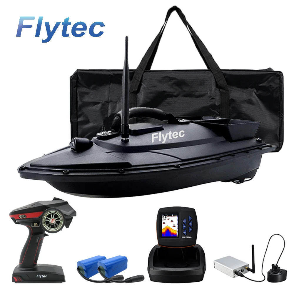 Flytec лодки для доставки прикорма и оснастки RC 500M рыбацкая лодка с Lucky 300 м беспроводной цветной дисплей Fish Finder рыбалки