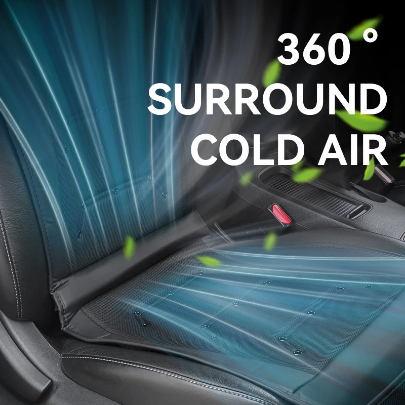 12V 24V Car Seat Cover Anti Slip Breathable Cooling  Ventilation Cushion With Fan