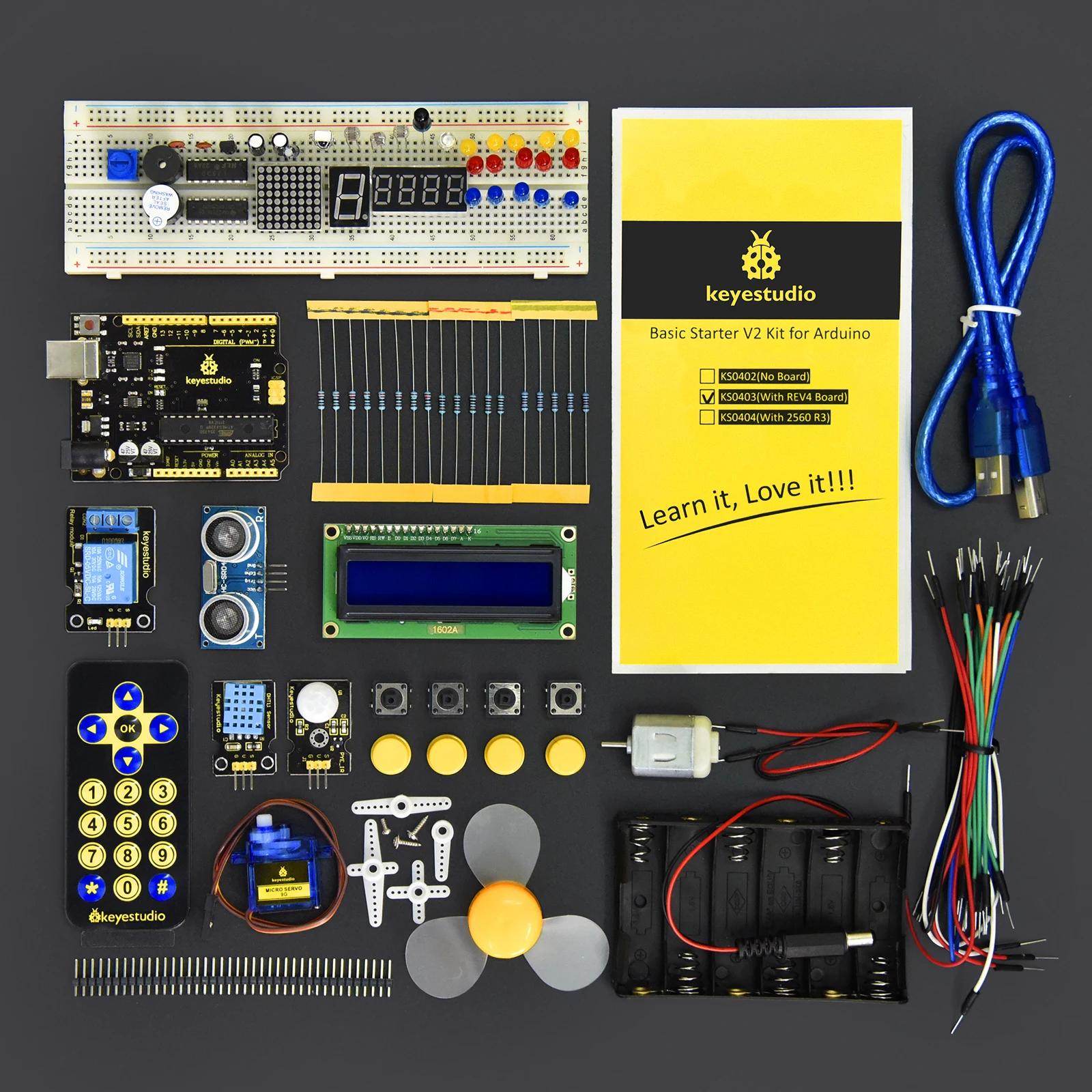 keyestudio Basic Starter V2.0 Kit for Arduino Starter Kit