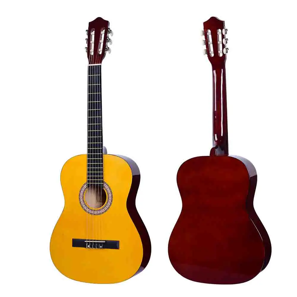 Classical acoustic guitar Wood 39 inch Basswood Bordered Guitar