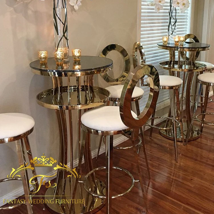Modern design hign quality gold bar chair bar stool