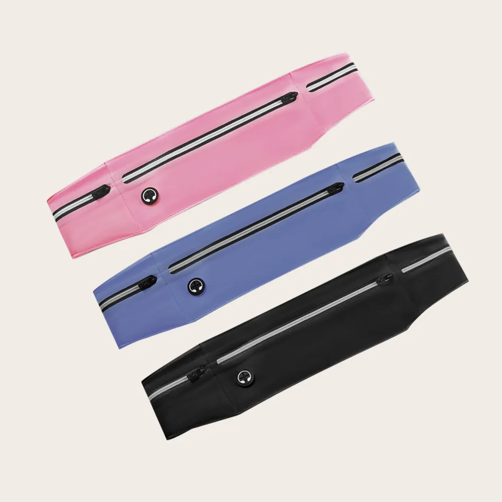 Running Waist Belt Bag Phone Pouch Women Men Fitness Gym Hiking Workout Travel With Water Bottle Holder Running Belt