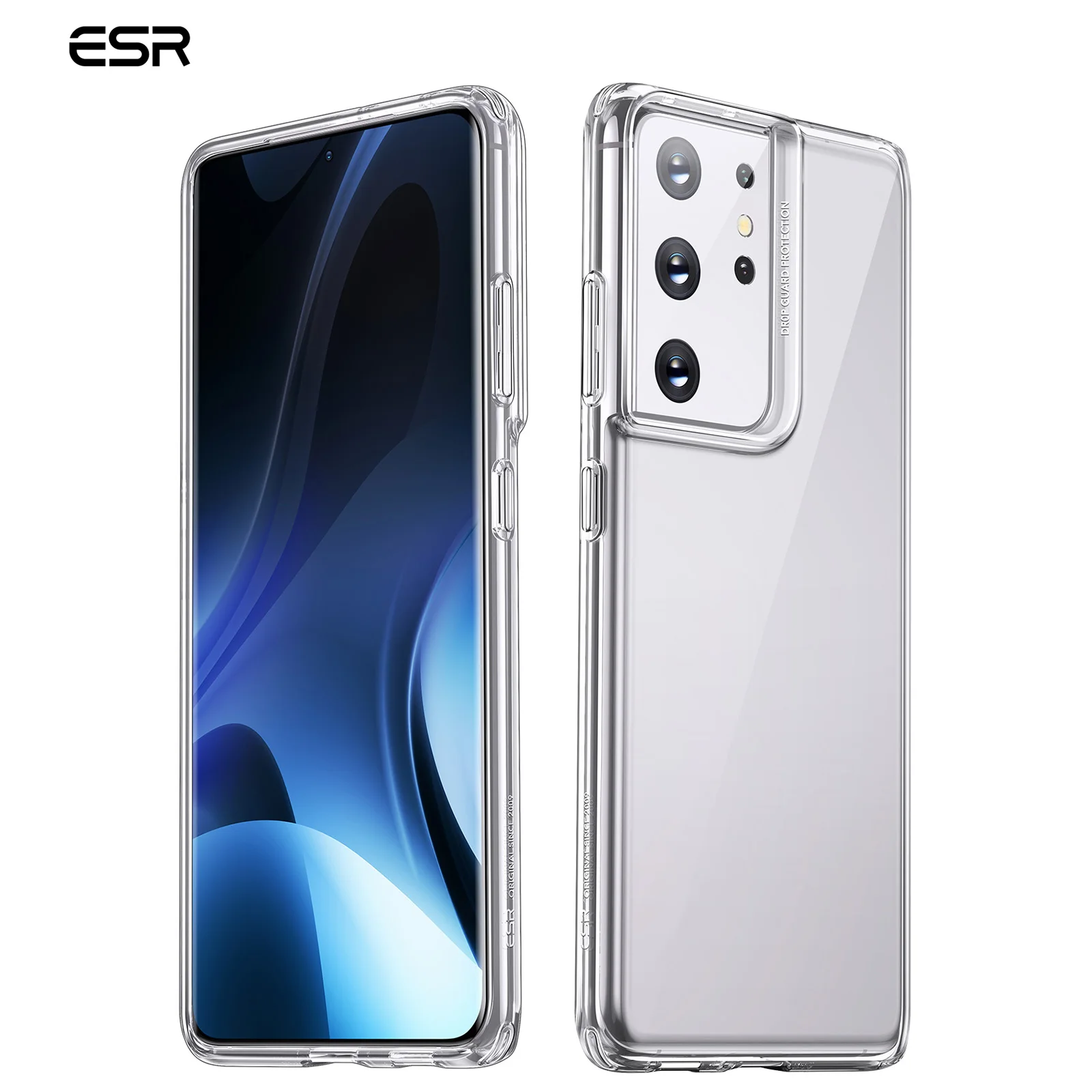 
ESR for Samsung Galaxy S21 ultra Case Soft TPU Clear-View shockproof mobile phone Slim Case free shipping 