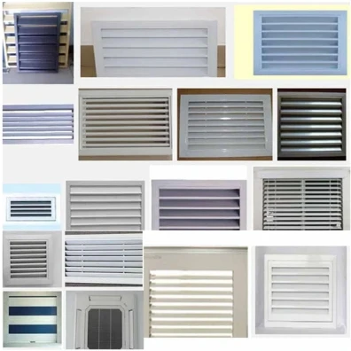 Cheap Price White Air Louver Shutter Aluminum Louver Air Conditioning Louvers Exhaust Fan aluminum luvers air away